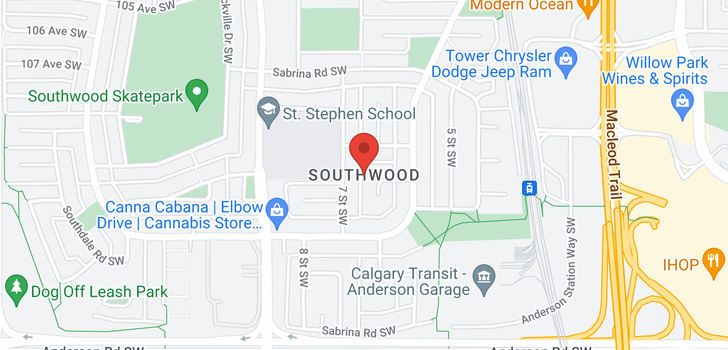 map of #16 11240 6 ST SW